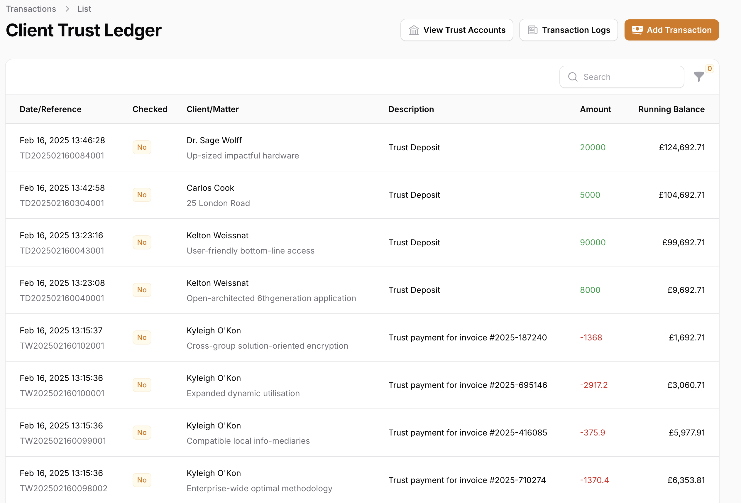 Invoice View